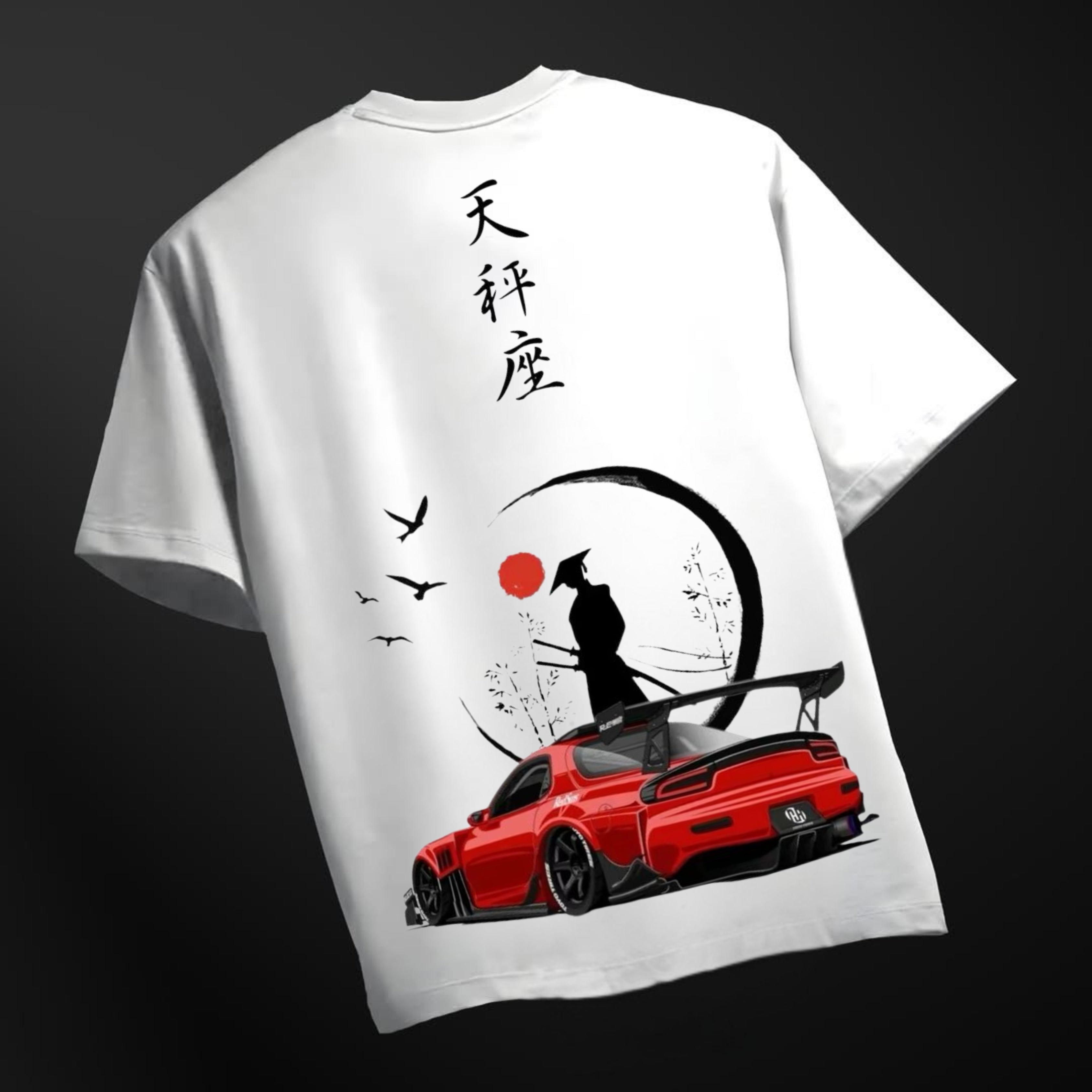 Men's Japanese Printed Streetwear Oversized Tshirt