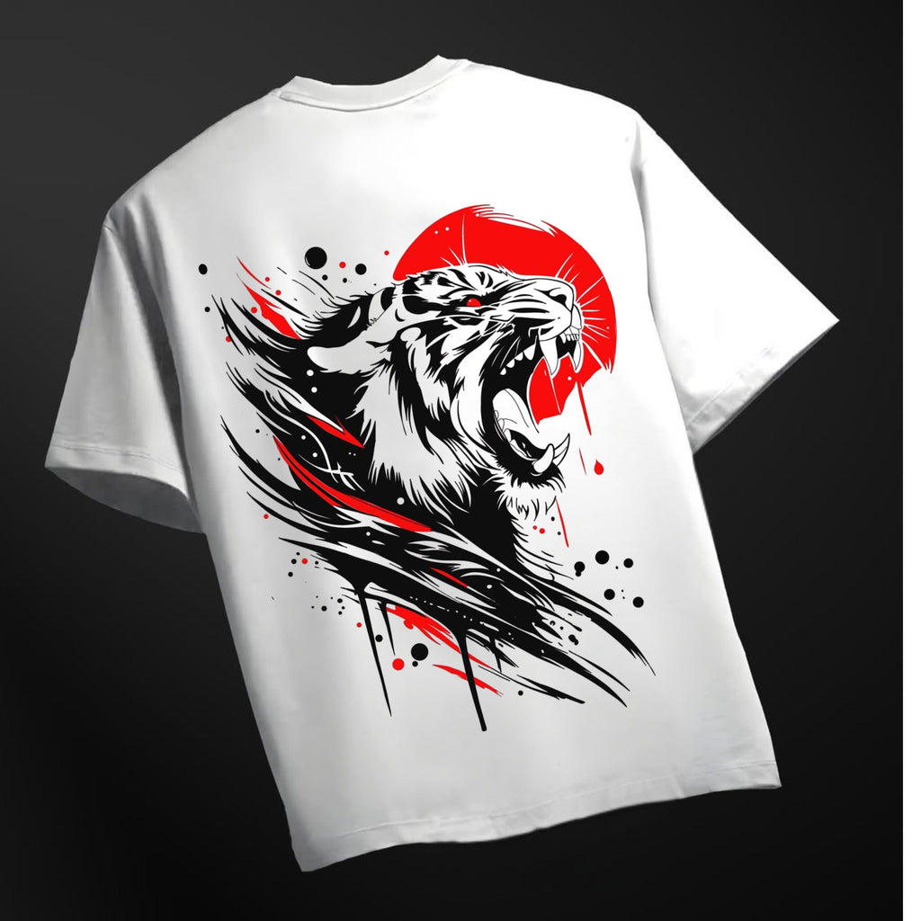 Men's  Tiger designed printed Oversized Tshirt