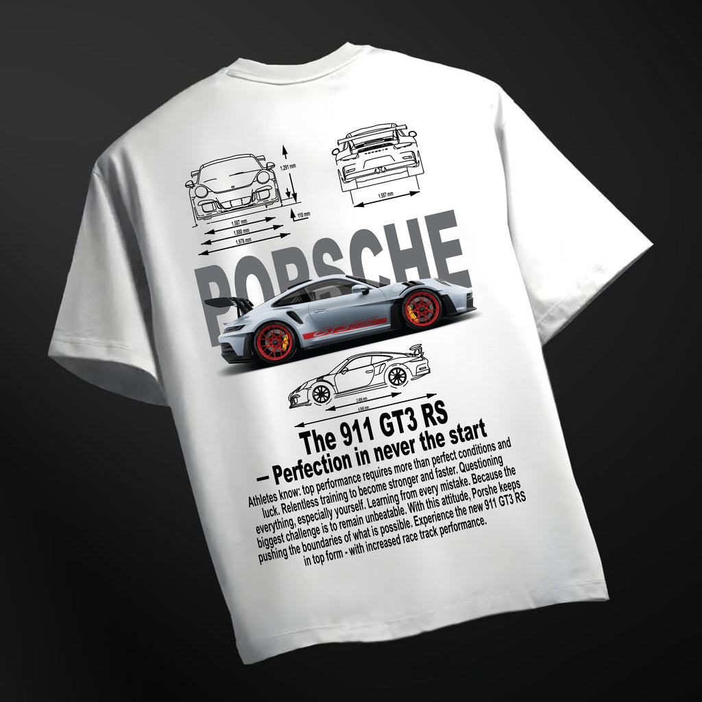 Men's porsche 911  car printed Oversized Tshirt